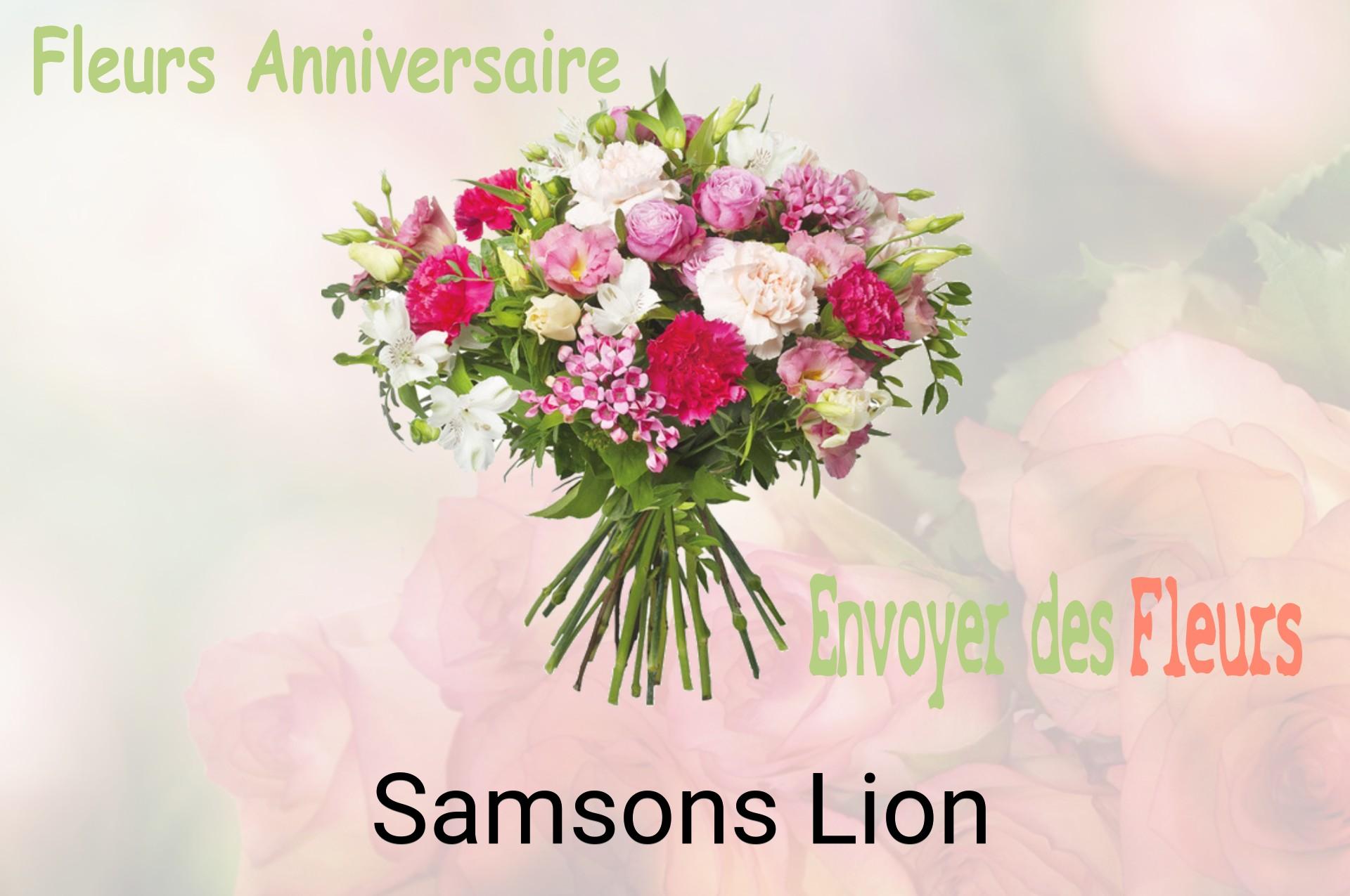 Bouquet de fleurs d’anniversaire livré à Samsons-Lion